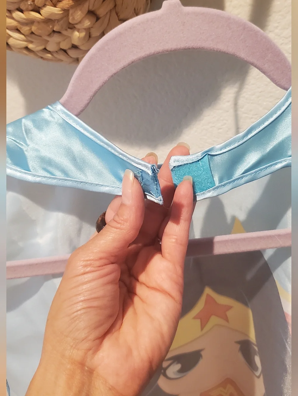 Wonder Woman Kids Cape - Blue and Red